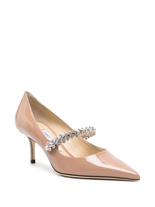 Powder pink woman pump Jimmy Choo | BINGPUMP65PATBALLETPINK